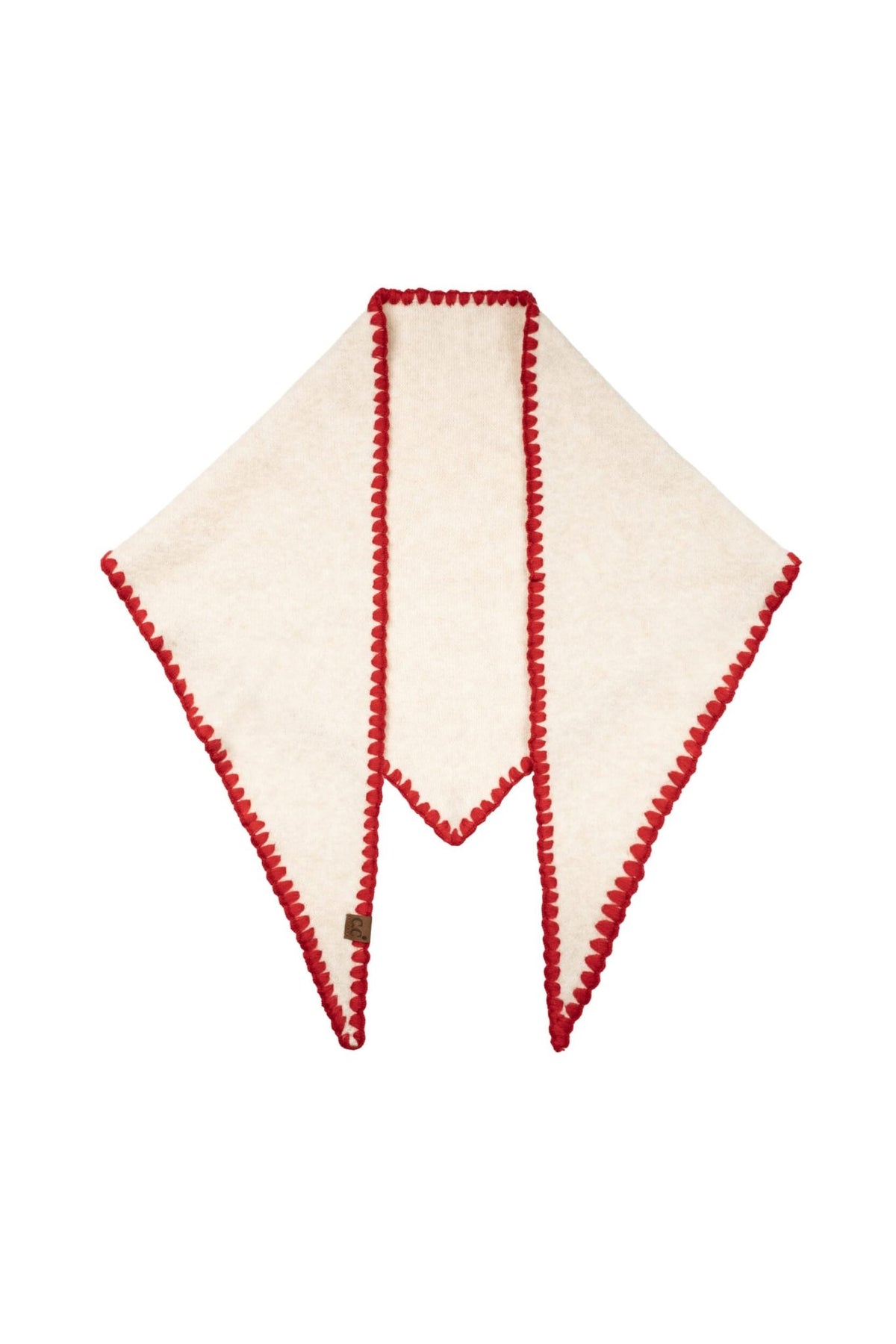 SFC0152 Elodie Scalloped Triangle Scarf - MiMi Wholesale
