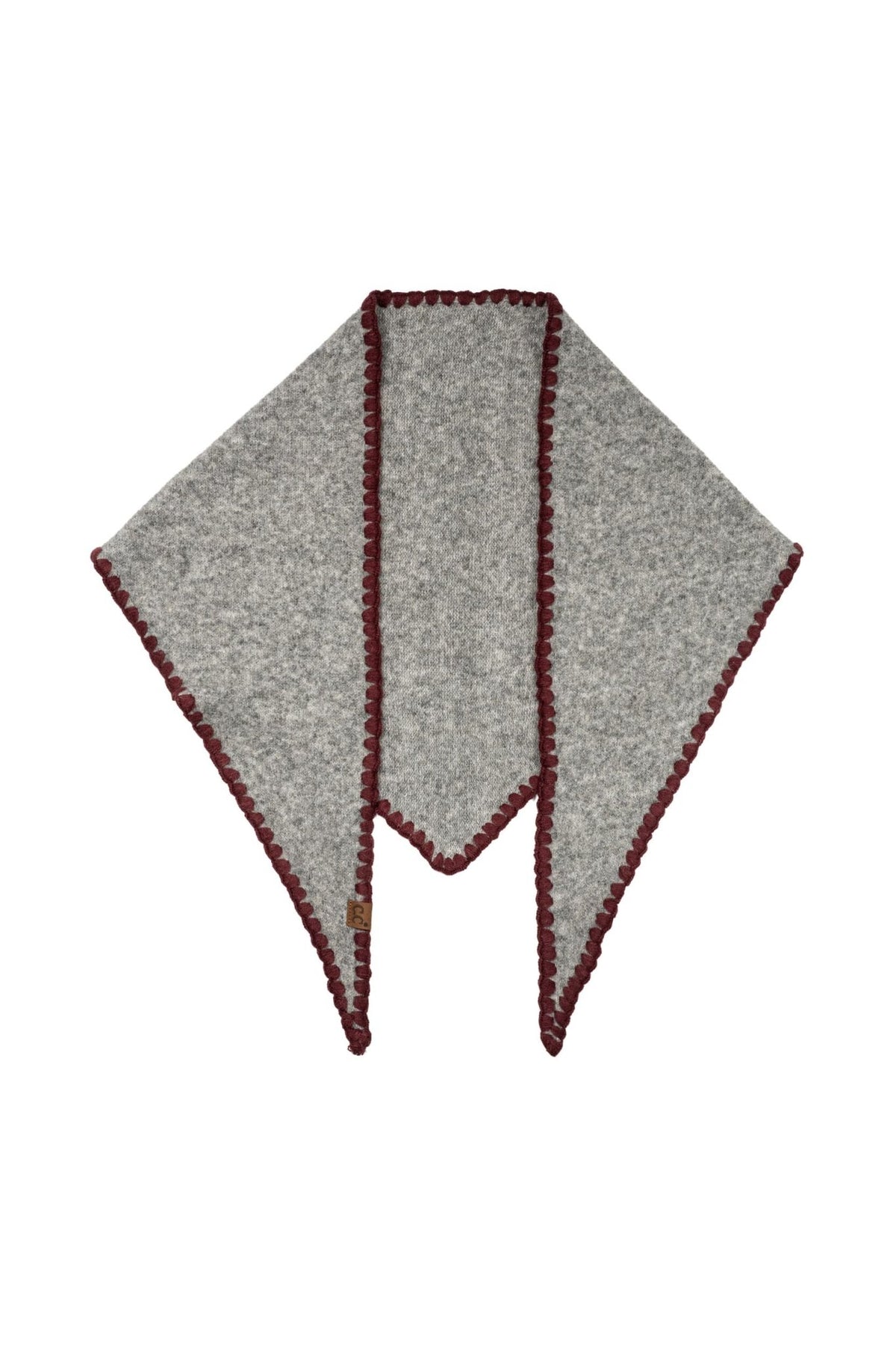 SFC0152 Elodie Scalloped Triangle Scarf - MiMi Wholesale