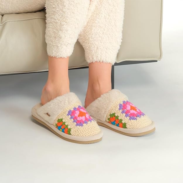 SPE7393 Handmade Crochet Slippers - MiMi Wholesale