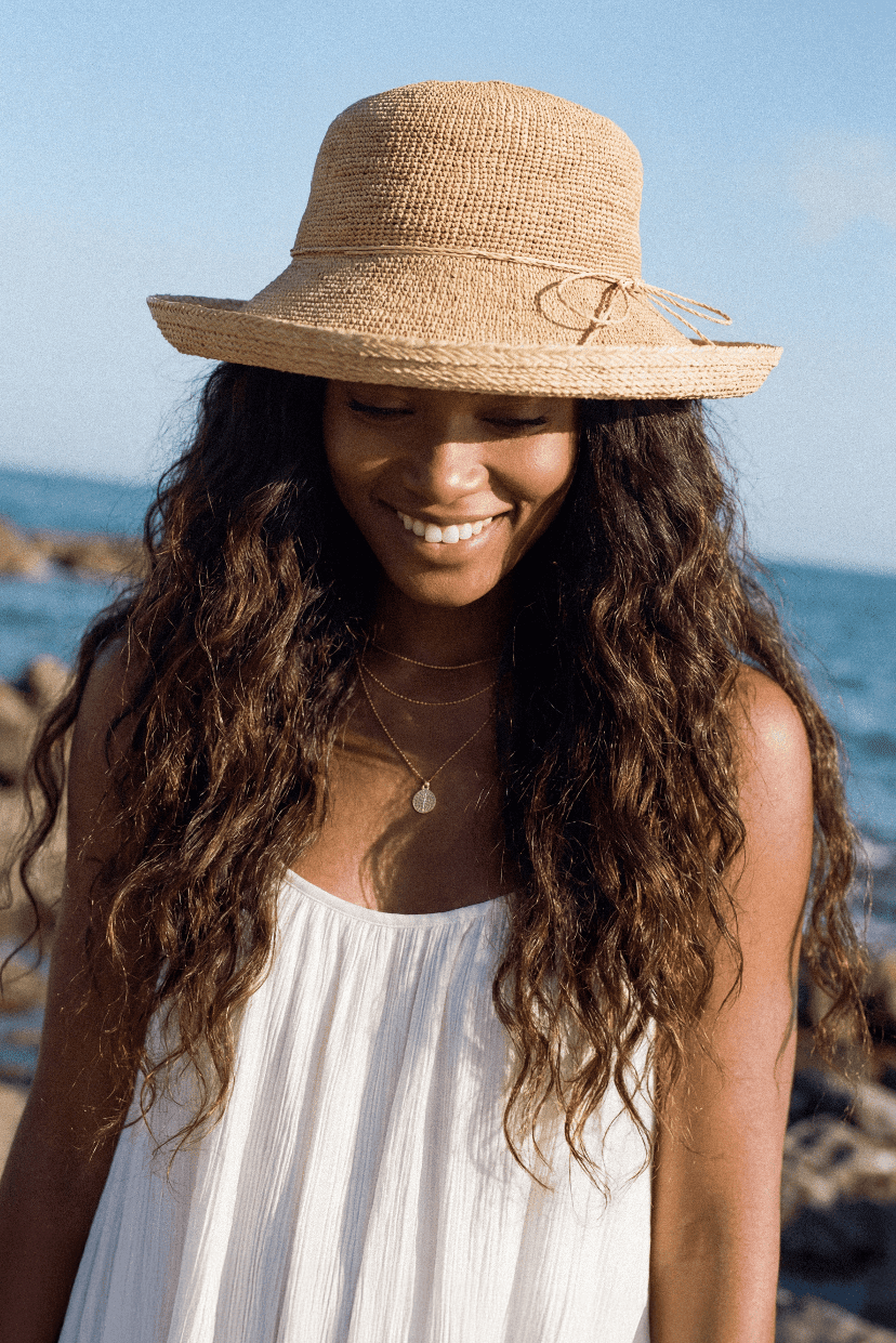 STC0017 Raffia Sun Hat - MiMi Wholesale