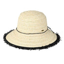 STH0032 Luisa Fringe Trim Cloche Hat - MiMi Wholesale