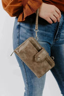 SV32087WW Jolie Crossbody Wallet With Boho Wrist Strap - MiMi Wholesale