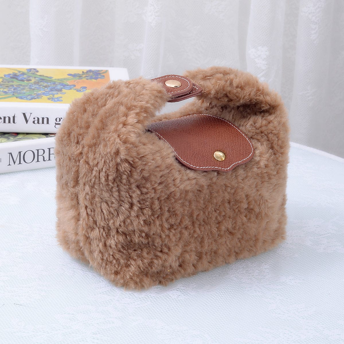 SW780 Shearling Convertible Clutch/Shoulder/Crossbody Bag - MiMi Wholesale