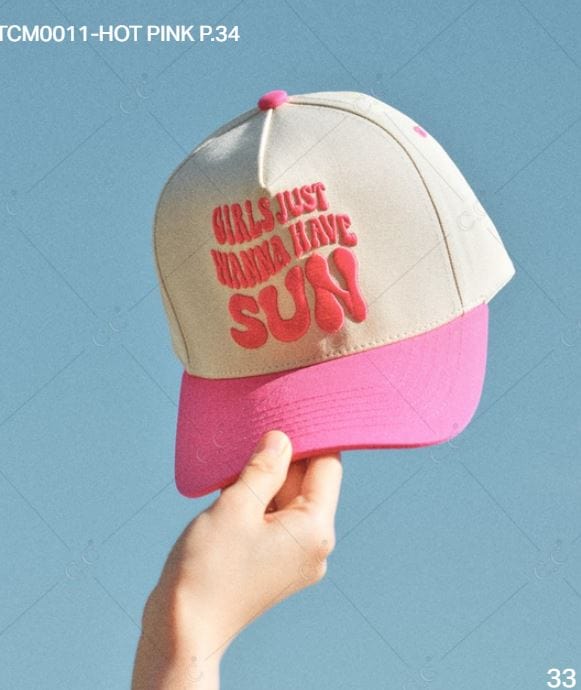 TCM0011 Girls Just Wanna Have Sun Trucker Hat - MiMi Wholesale