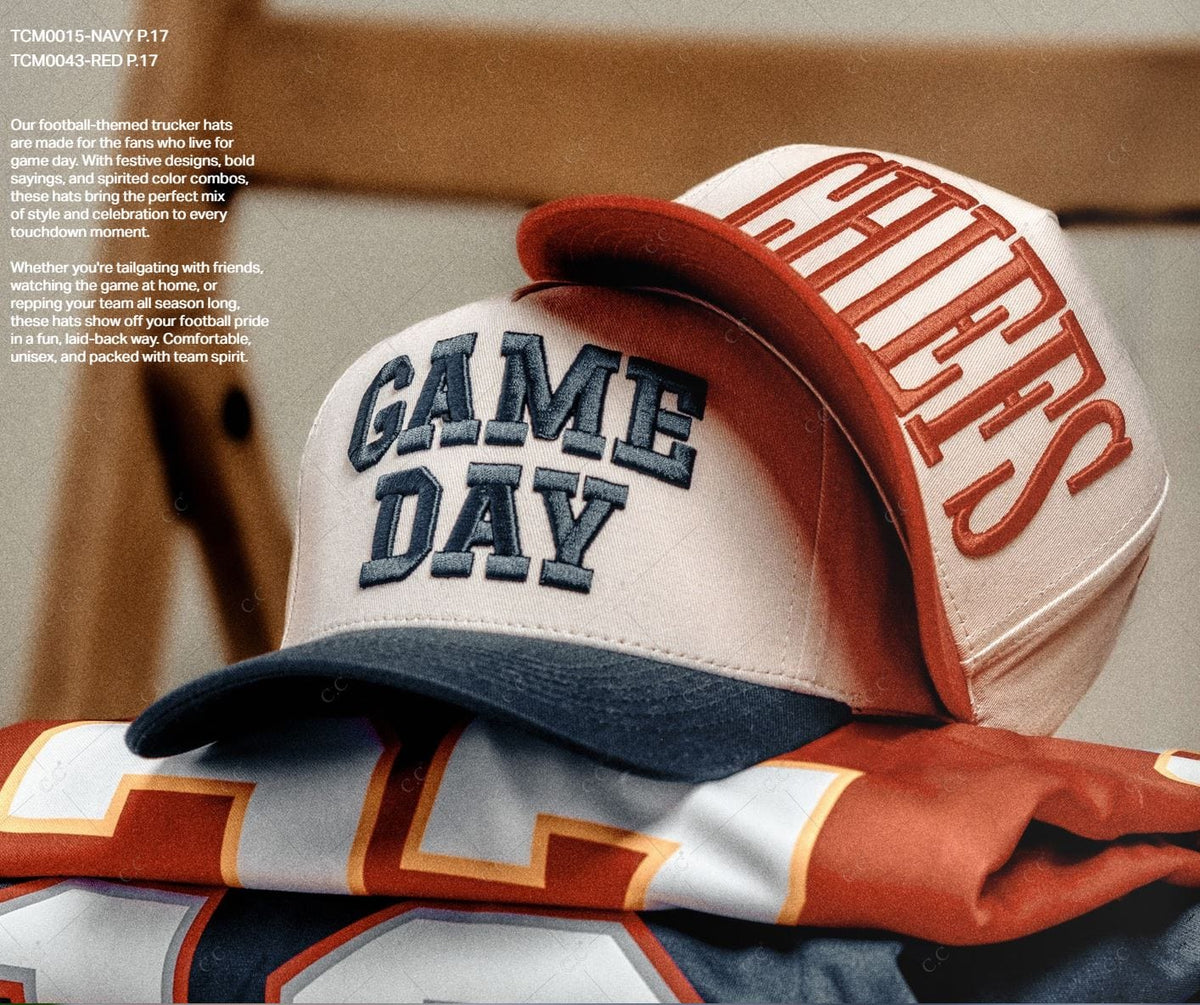 TCM0015 "GAME DAY" Trucker Hat - MiMi Wholesale