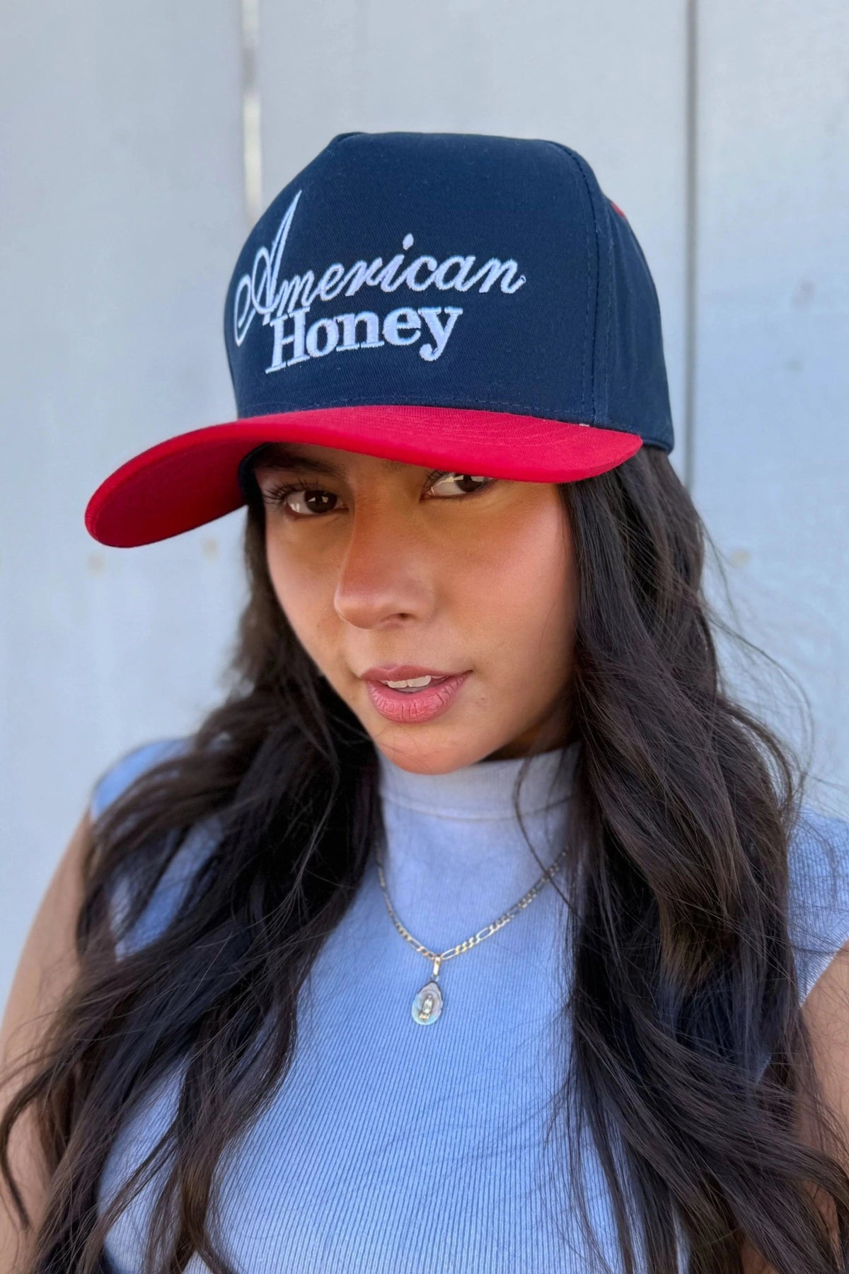 TCM0019 "American Honey" Puff Embroidered Trucker Hat - MiMi Wholesale