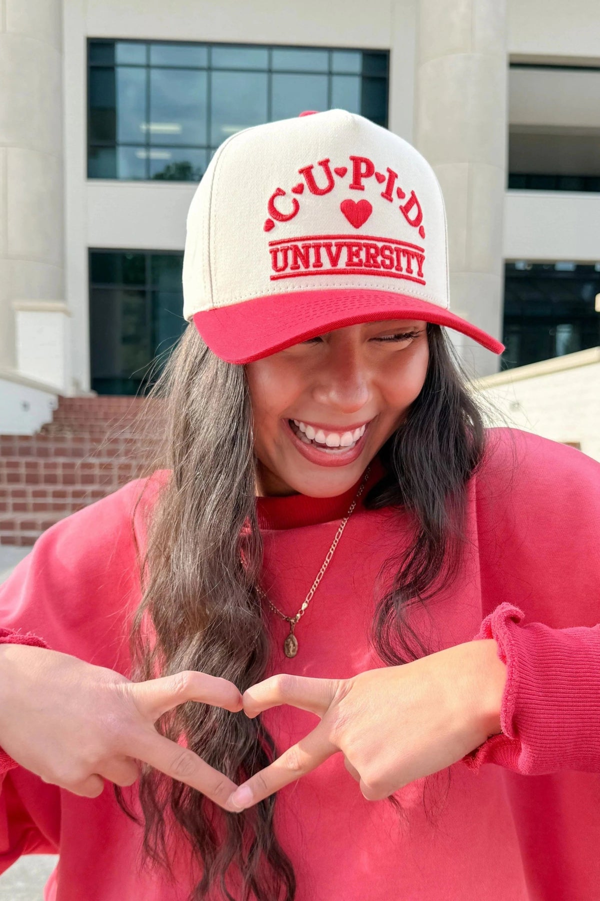 TCM0031 "Cupid University" Puff Embroidered Trucker Hat - MiMi Wholesale