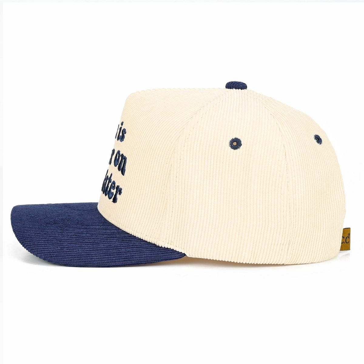 TCM0104 Life Is Better On The Water Corduroy Trucker Hat - MiMi Wholesale