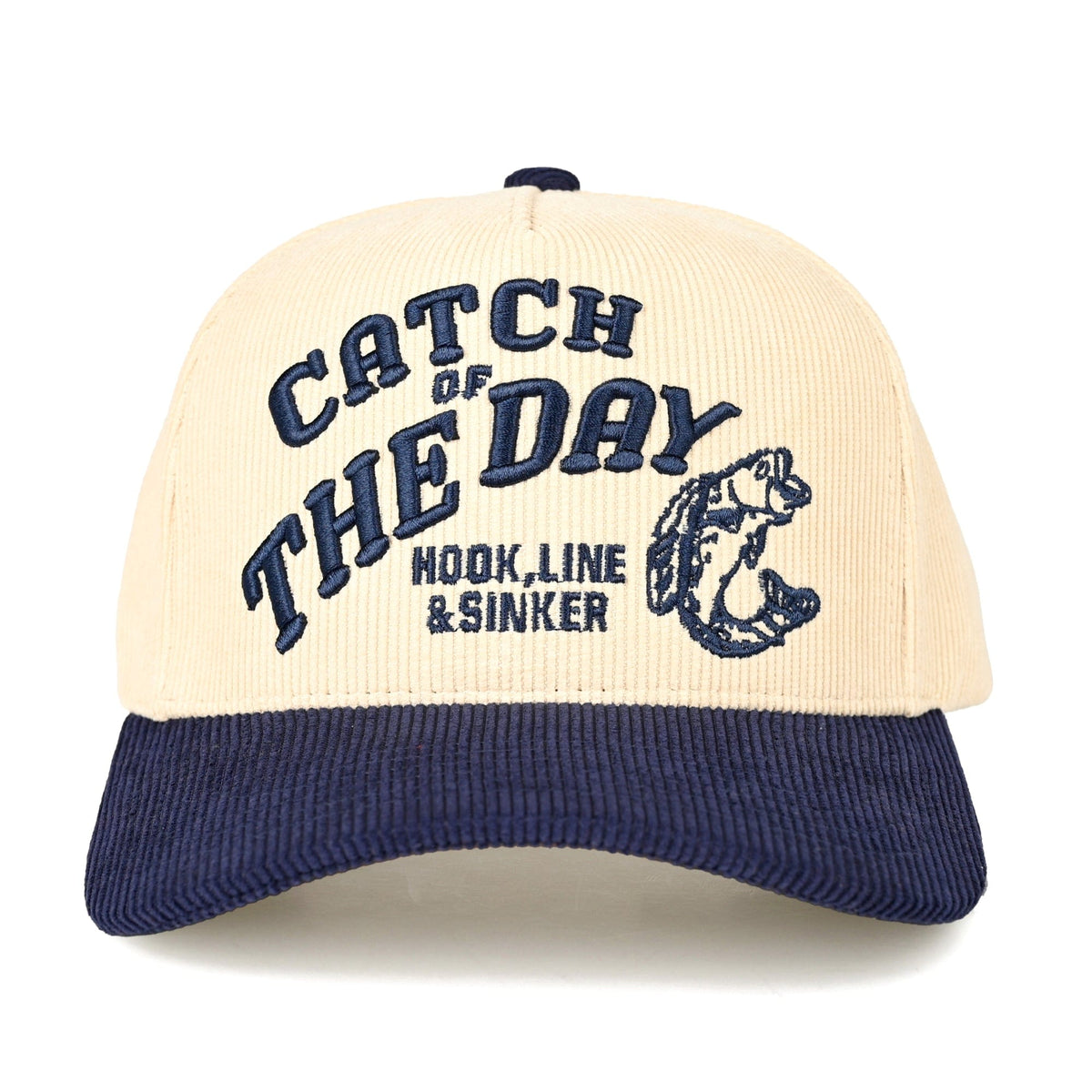 TCM0105 Catch Of The Day Corduroy Trucker Hat - MiMi Wholesale