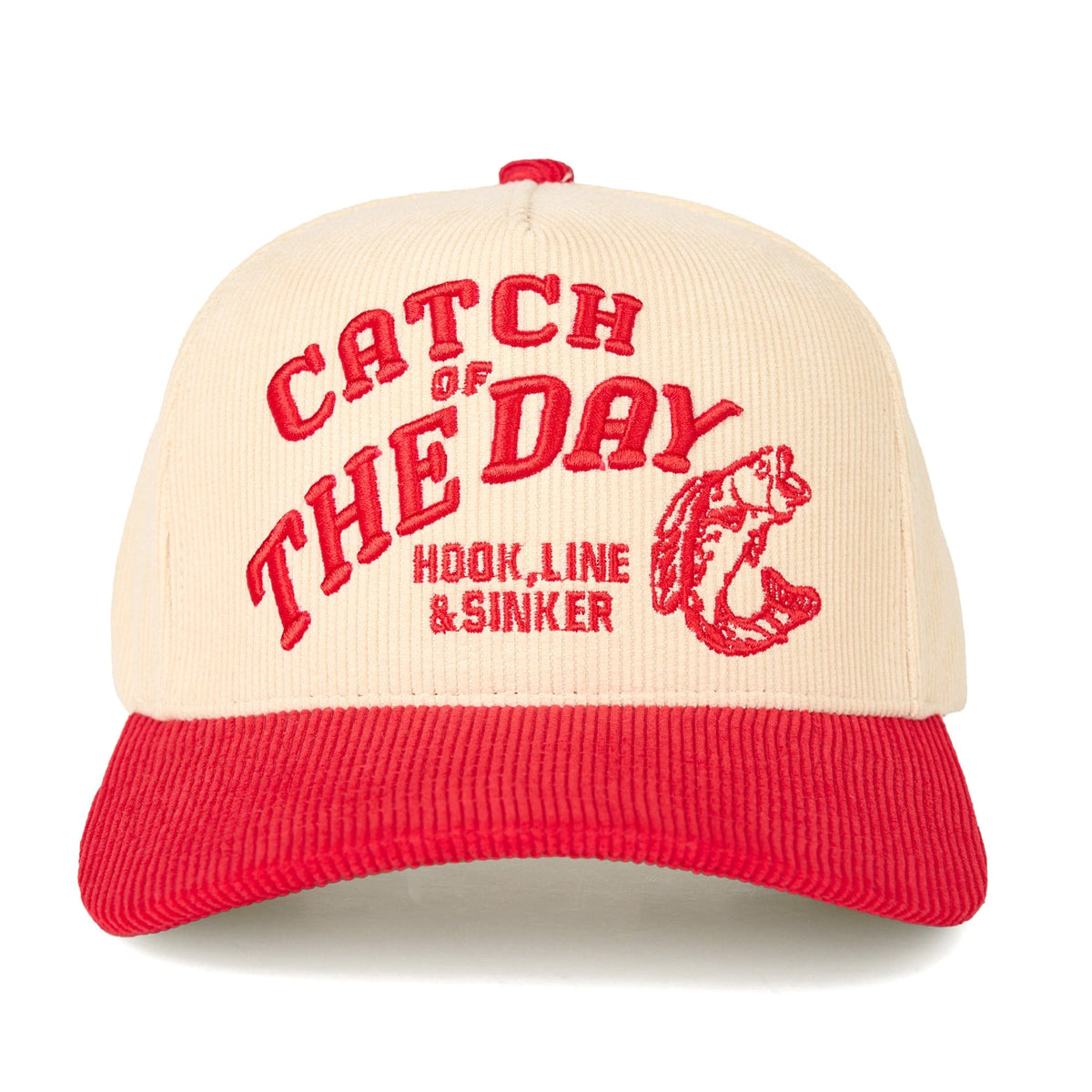 TCM0105 Catch Of The Day Corduroy Trucker Hat - MiMi Wholesale