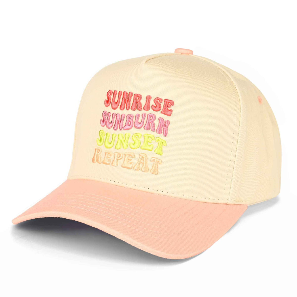 TCM0134 Sunrise Sunburn Sunset Repeat Trucker Hat - MiMi Wholesale