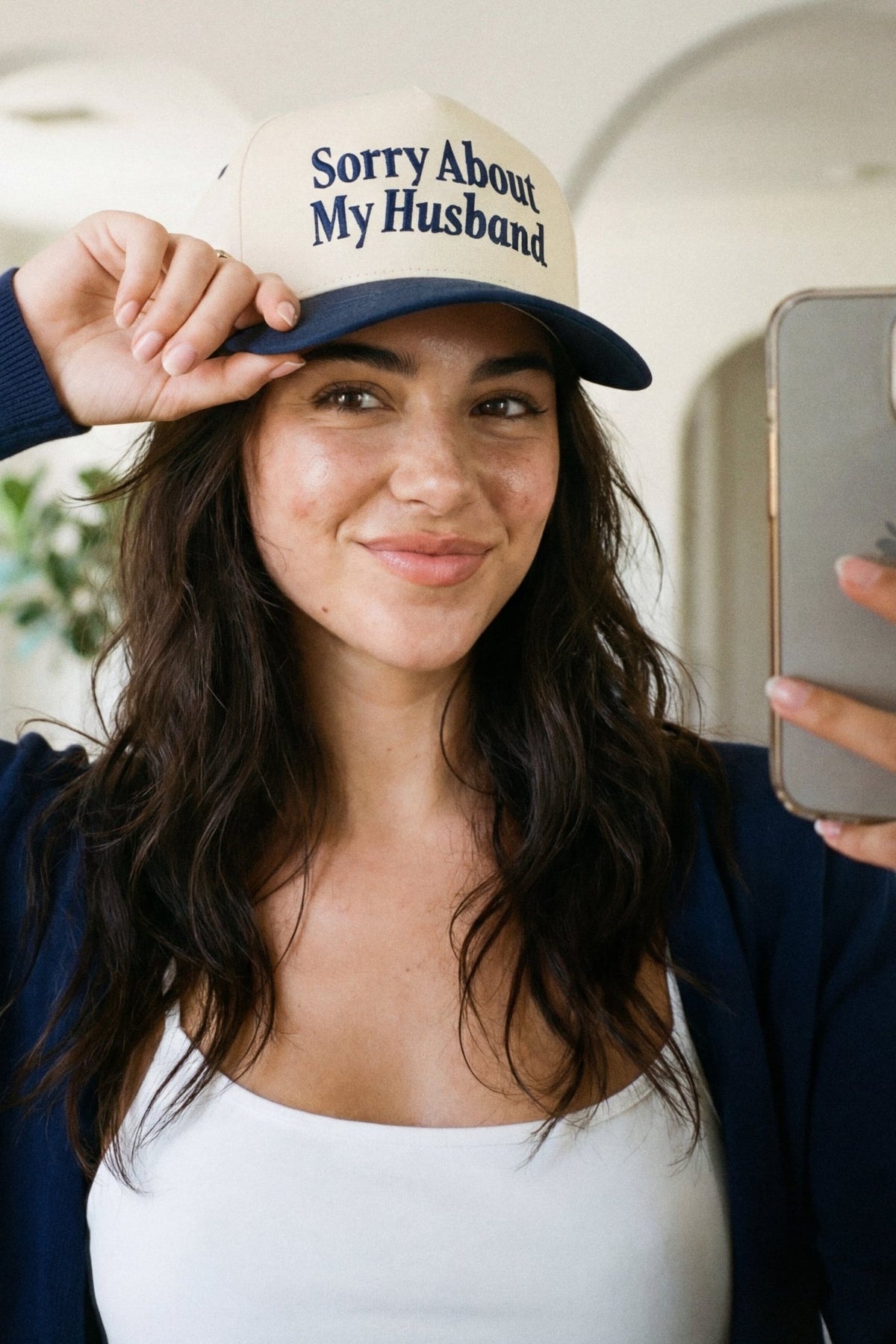 TCM0153 Sorry About My Husband Trucker Hat - MiMi Wholesale