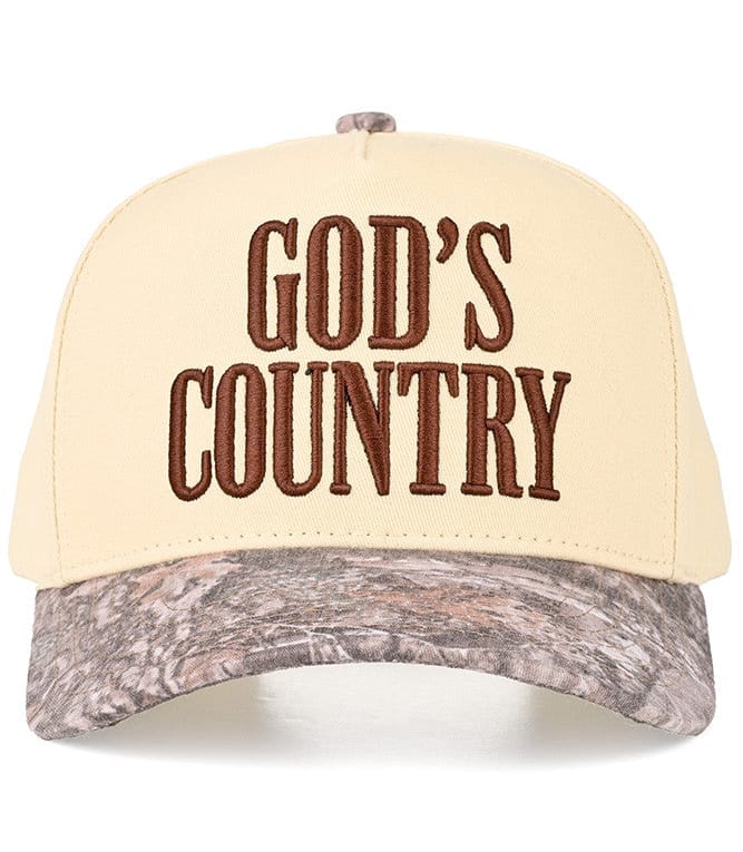 TCM0162 God's Country All Over Trucker Hat - MiMi Wholesale