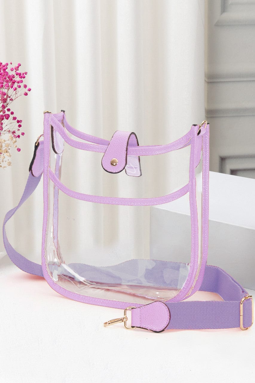 TG10171 Game Day Clear Crossbody Bag - MiMi Wholesale