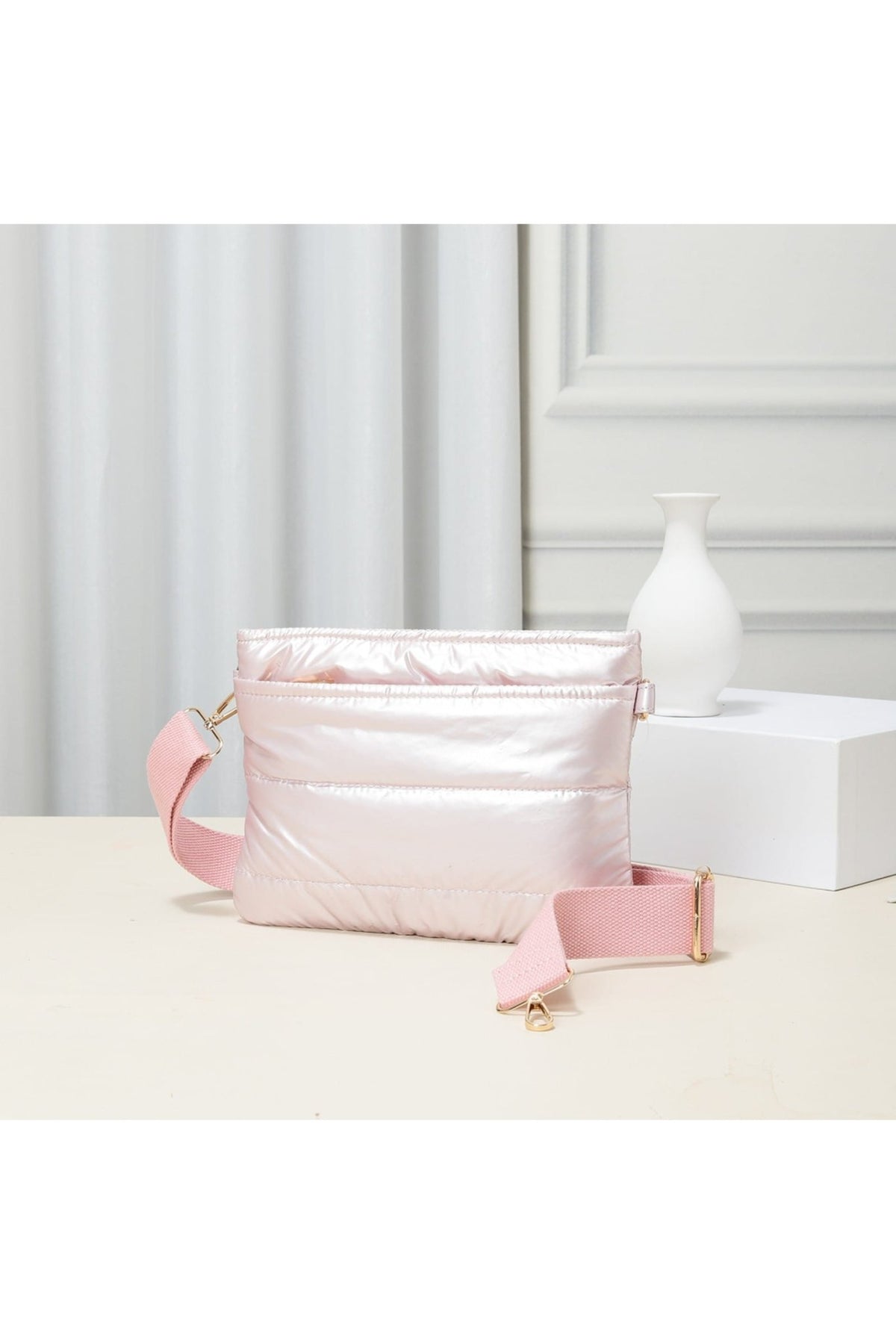 TG10282 Bailey Puffer Quilted Crossbody Bag - MiMi Wholesale
