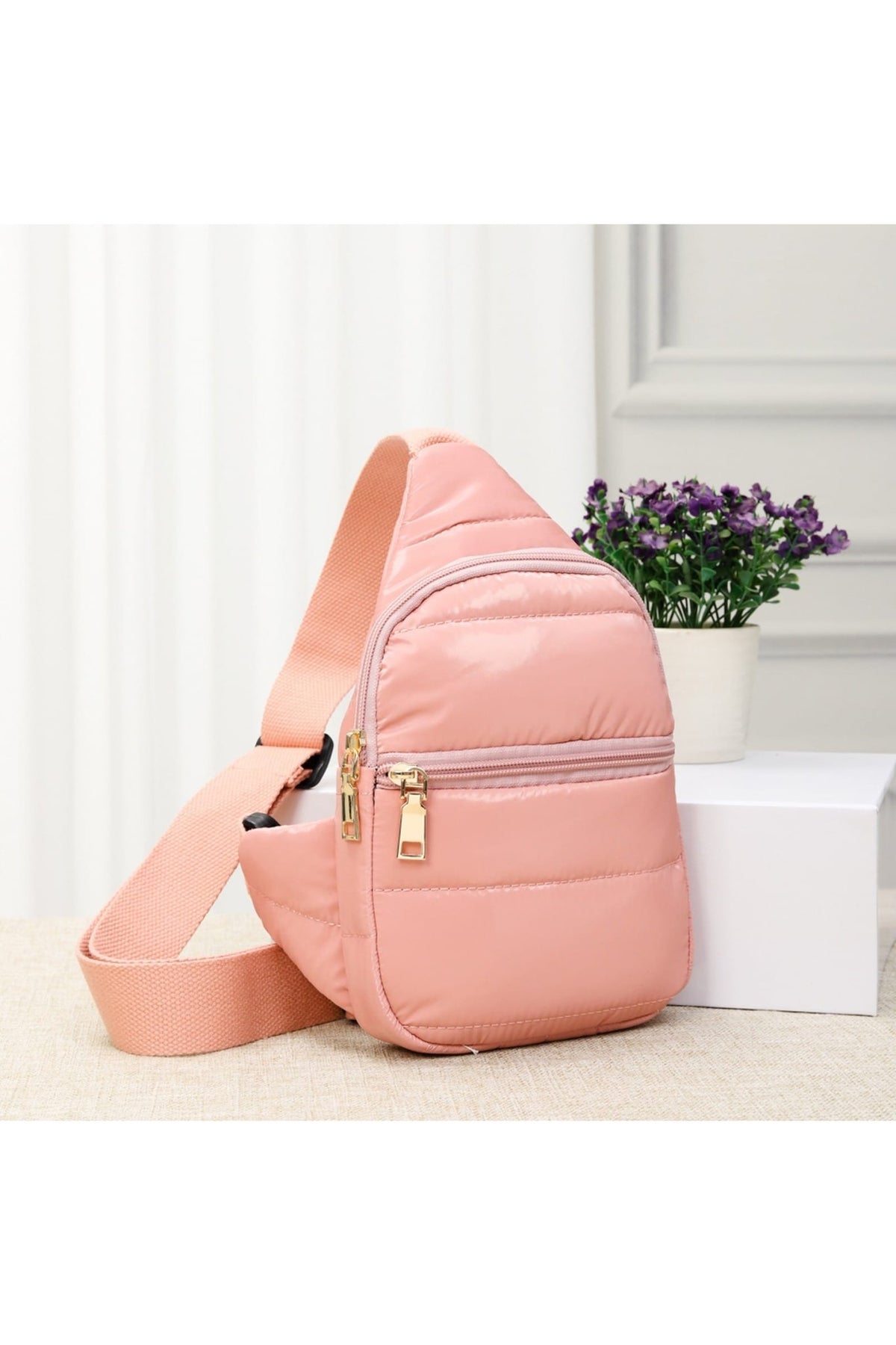 TG10289 Nora Puffer Sling Bag - MiMi Wholesale