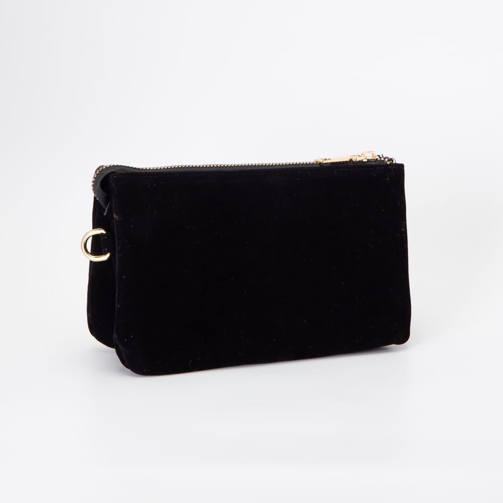 TG10573 Stacey Faux Suede 3 compartments Crossbody Bag - MiMi Wholesale