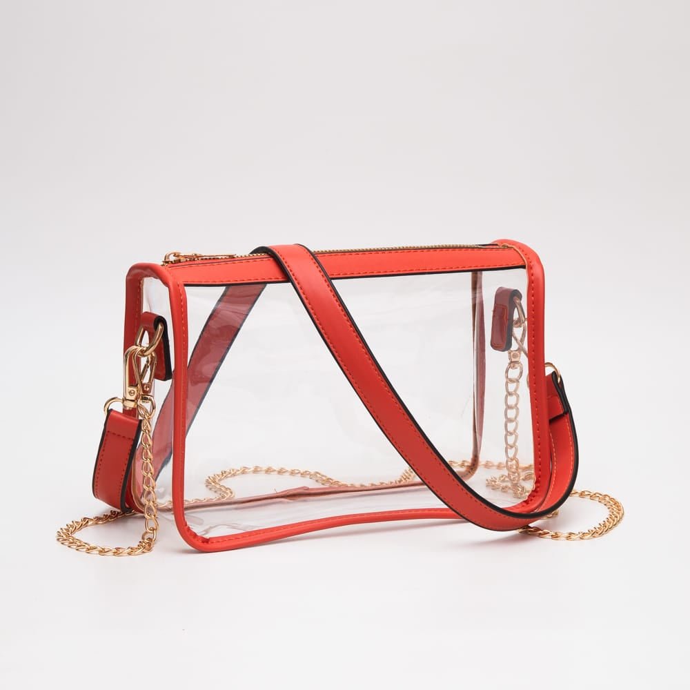 TG10614 Sophia Clear Gameday Crossbody Bag - MiMi Wholesale