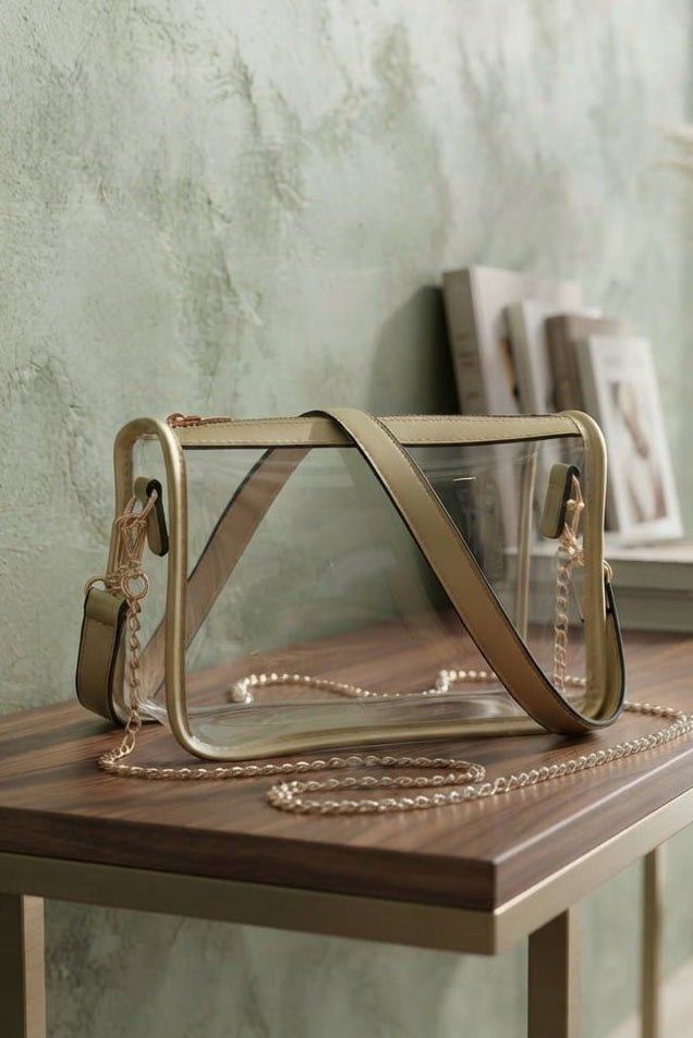 TG10614 Sophia Clear Gameday Crossbody Bag - MiMi Wholesale