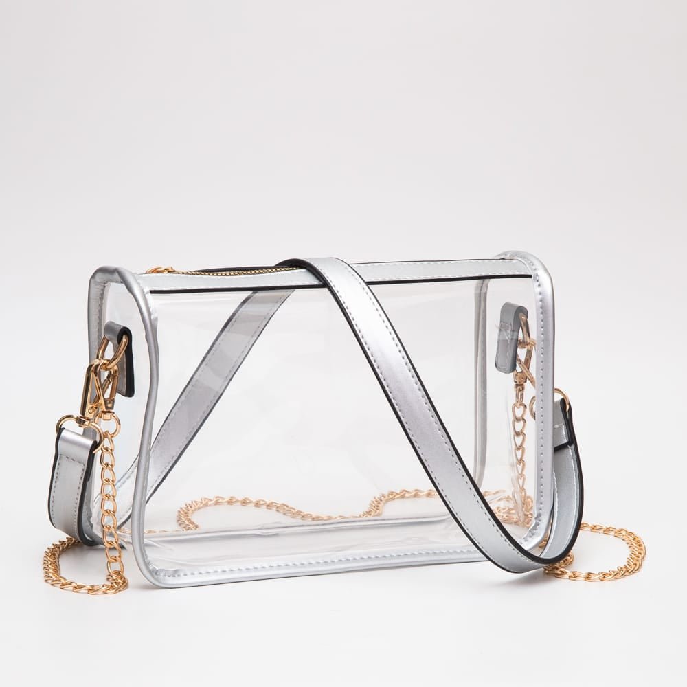 TG10614 Sophia Clear Gameday Crossbody Bag - MiMi Wholesale