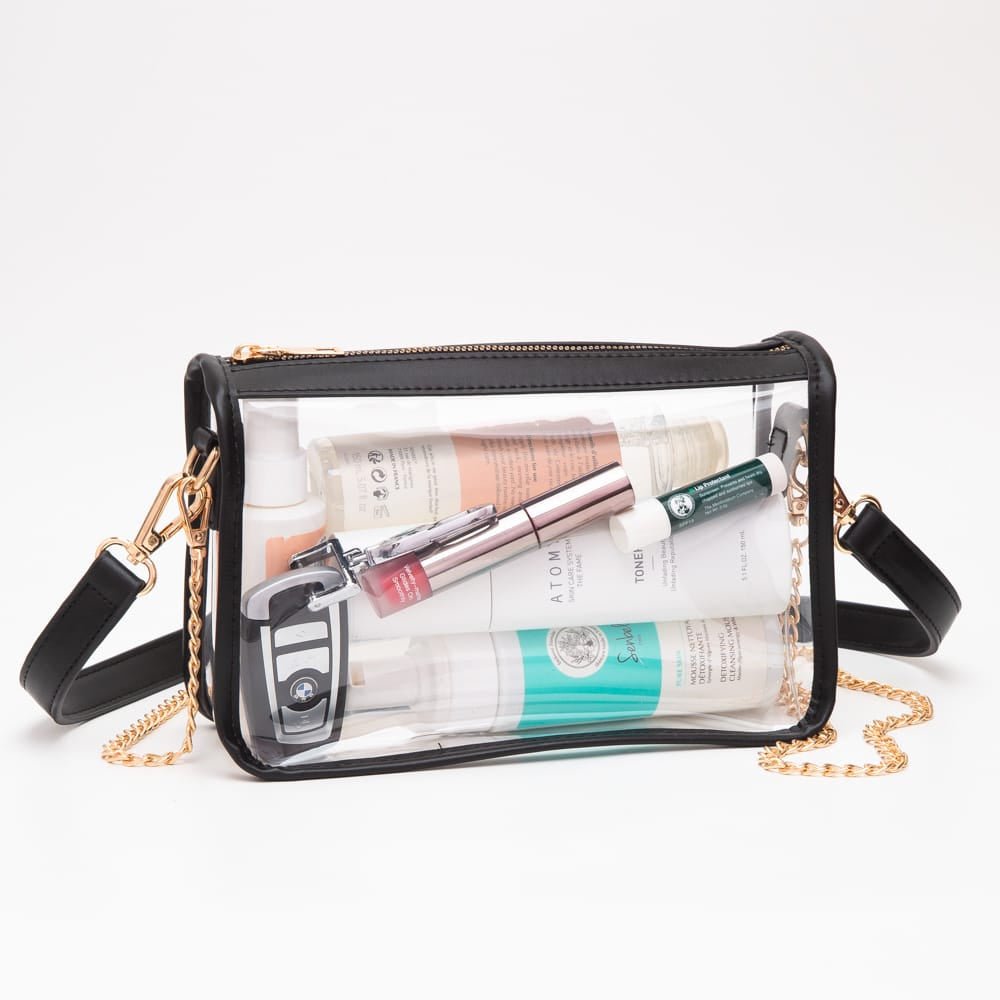 TG10614 Sophia Clear Gameday Crossbody Bag - MiMi Wholesale