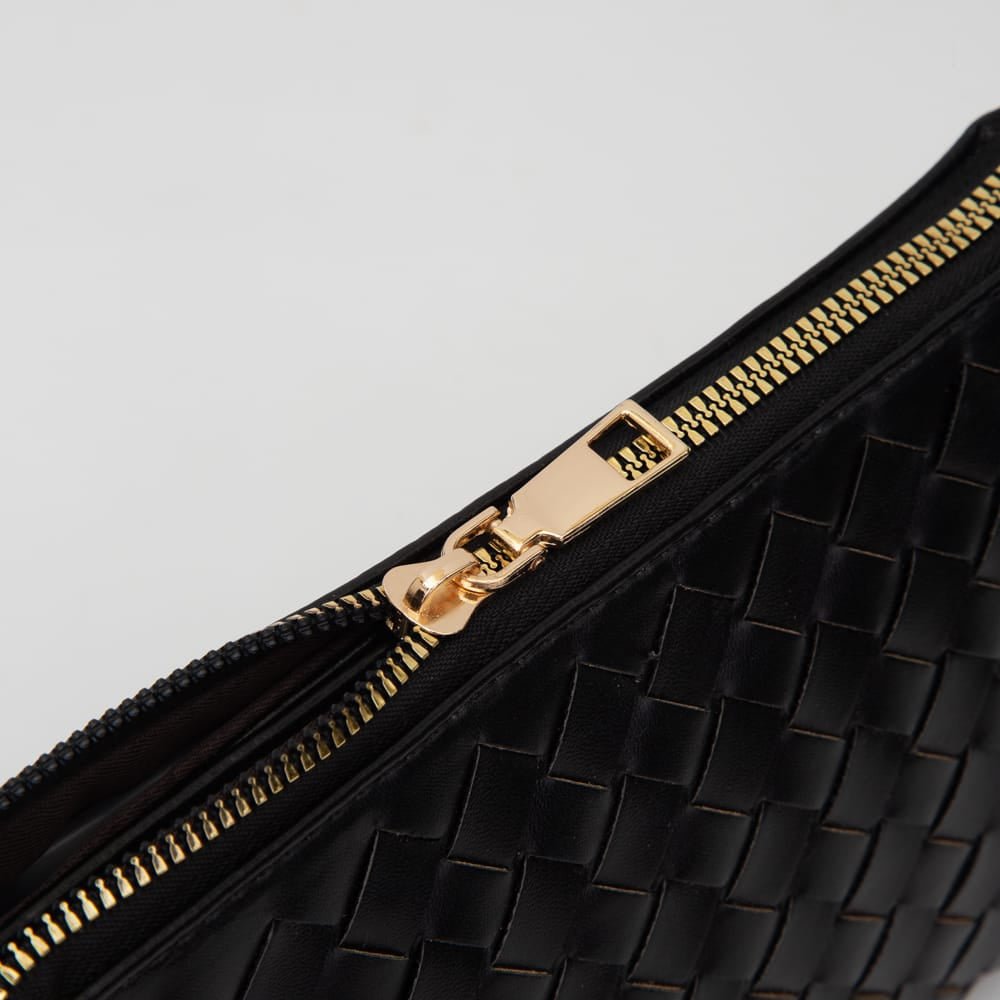 TG10647 Kate Woven Three Compartment Crossbody Wristlet Bag - MiMi Wholesale