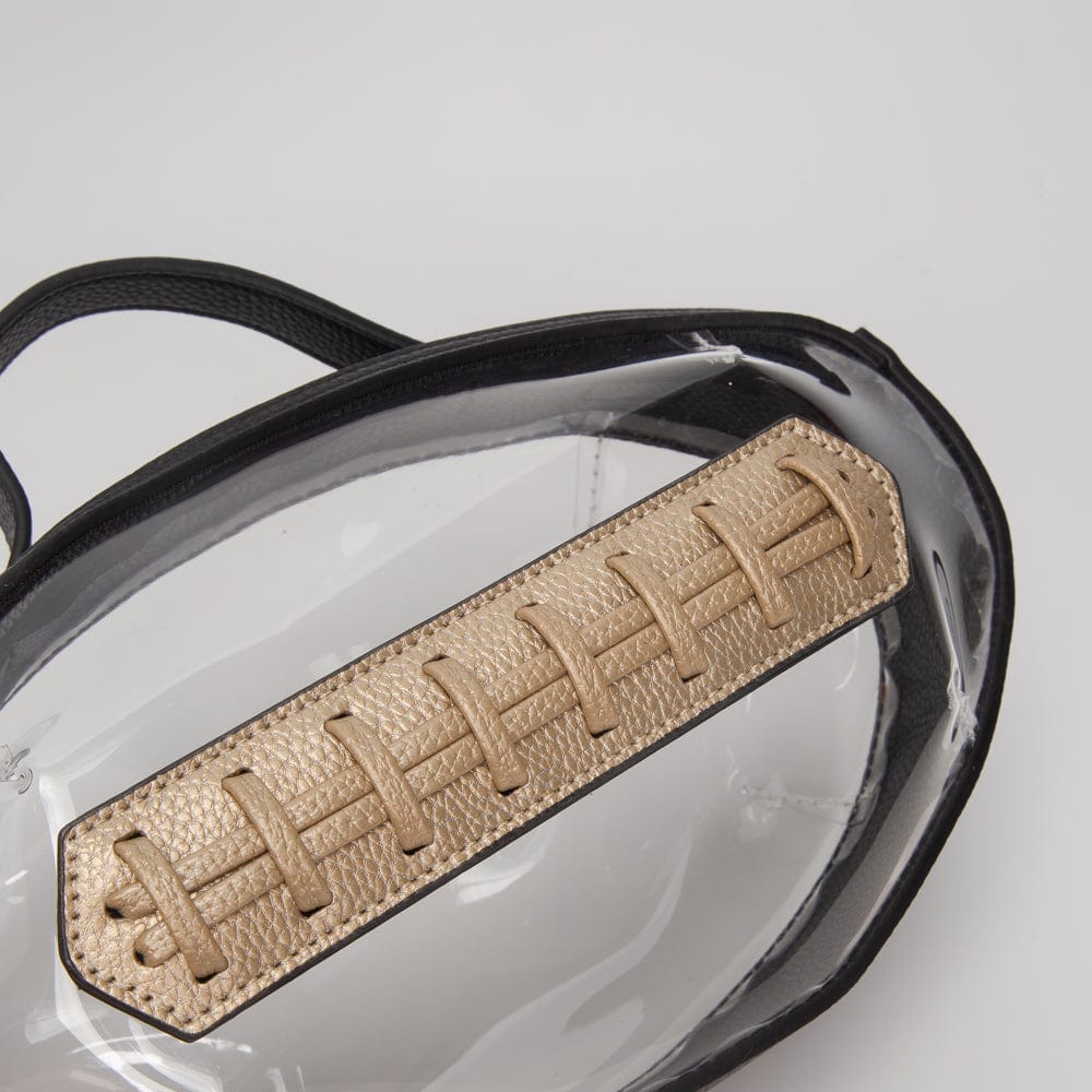 TG10695 Clear Gameday Football Stitch Detail Crossbody Bag - MiMi Wholesale