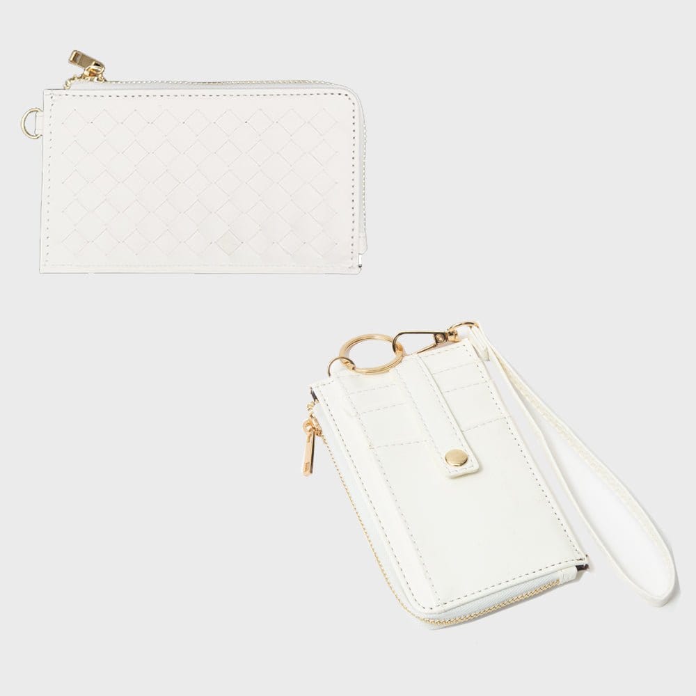TG10717 Woven Slim Cardholder Wallet With Wristlet - MiMi Wholesale
