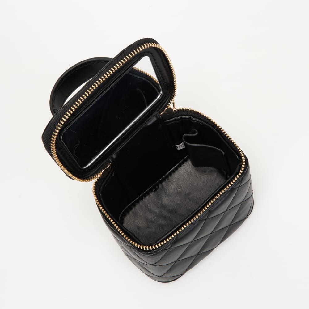 TG10877 Shelly Quilted Top Handle Mini Bag - MiMi Wholesale