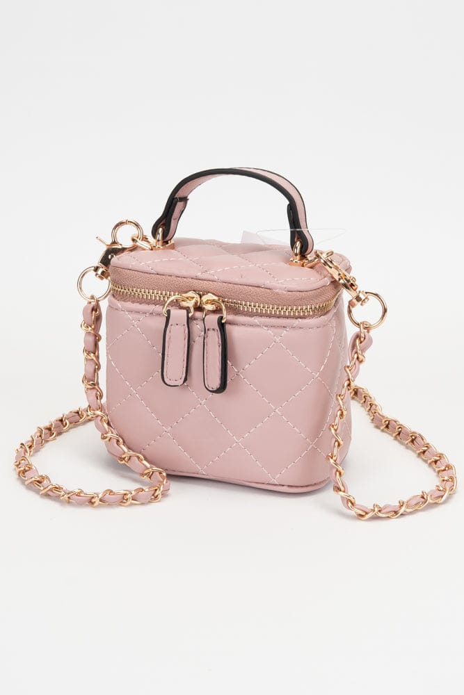 TG10877 Shelly Quilted Top Handle Mini Bag - MiMi Wholesale