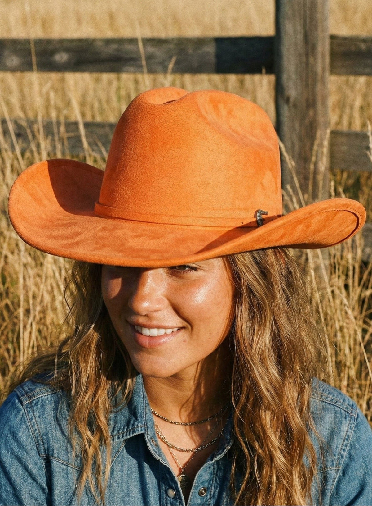 VCC0090 Faux Suede Buckle Band Cowboy Hat - MiMi Wholesale