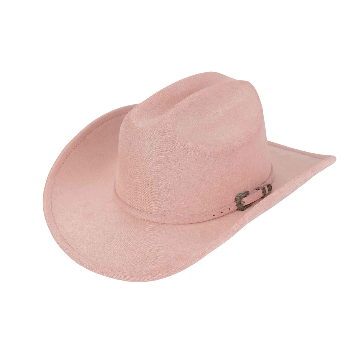 VCC0090 Faux Suede Buckle Band Cowboy Hat - MiMi Wholesale