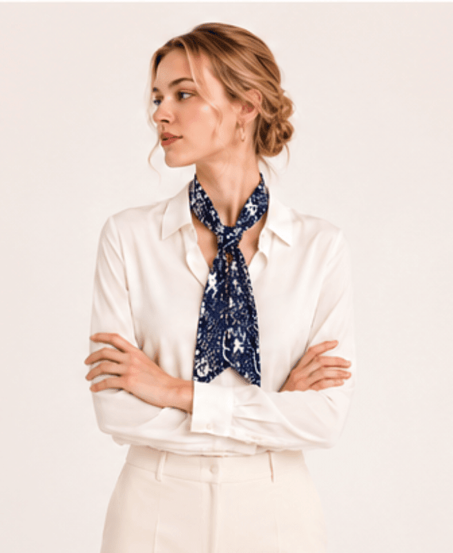 WLLS304 Bandana Skinny Scarf - MiMi Wholesale