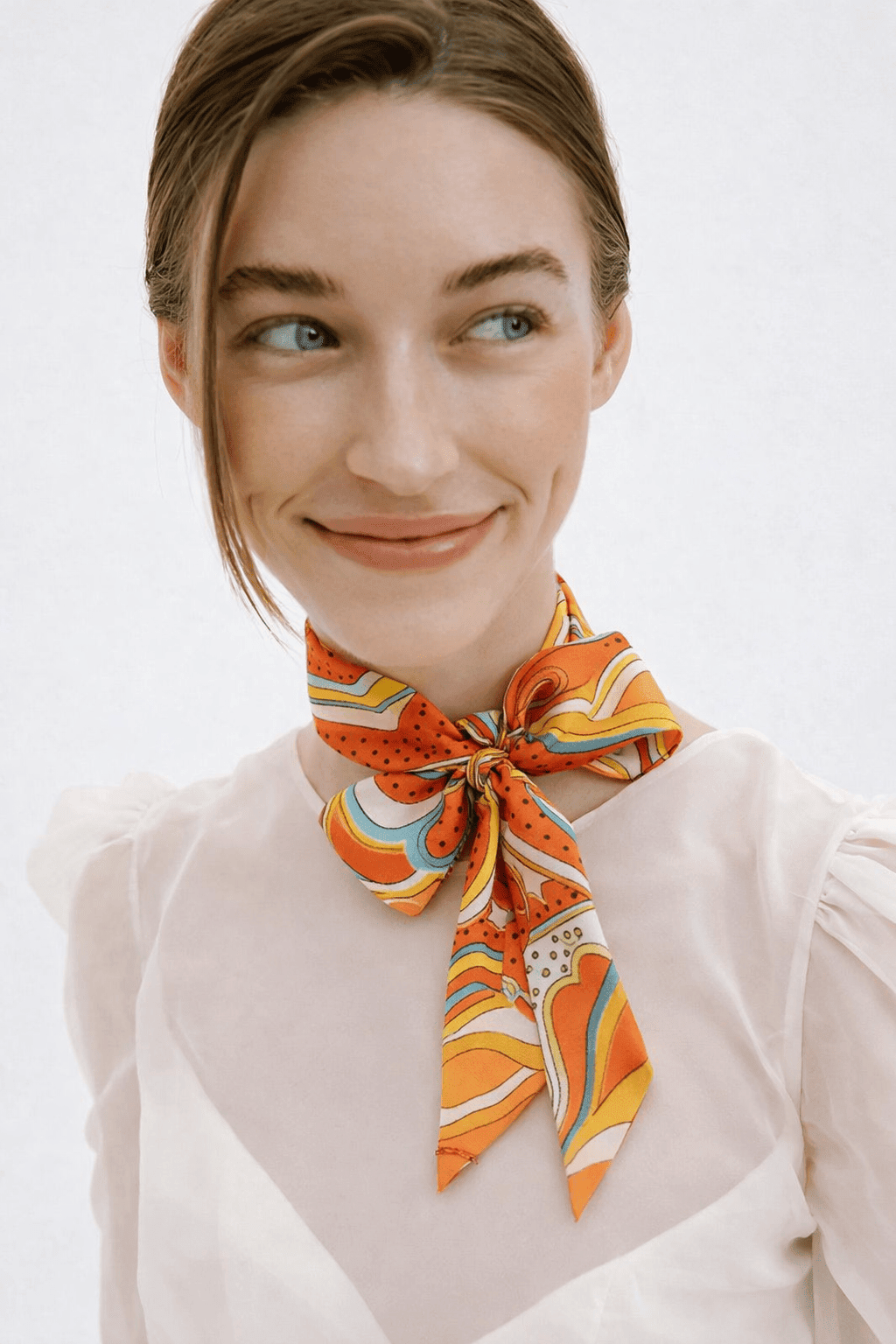 WLLS305 Oriental Skinny Scarf - MiMi Wholesale