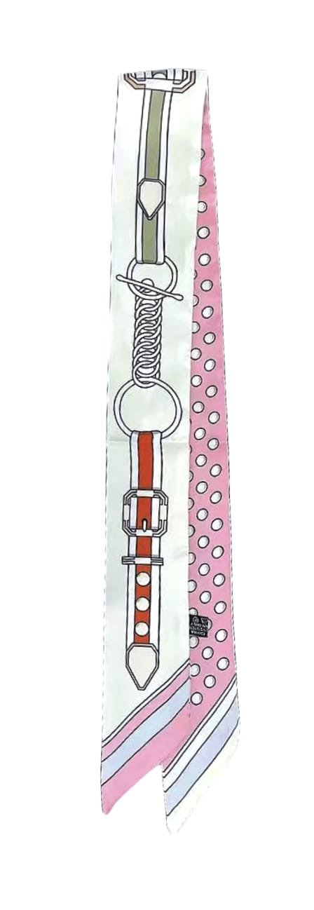 WLLS308 Belt Chain Skinny Scarf - MiMi Wholesale