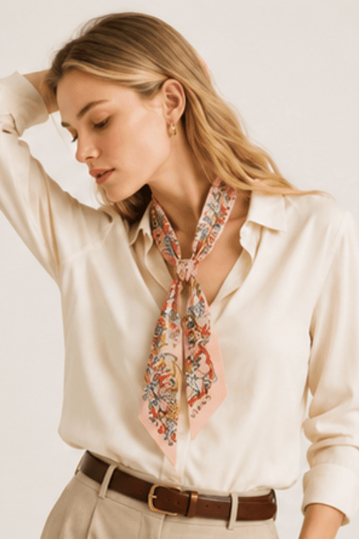 WLLS309 Circus Skinny Scarf - MiMi Wholesale
