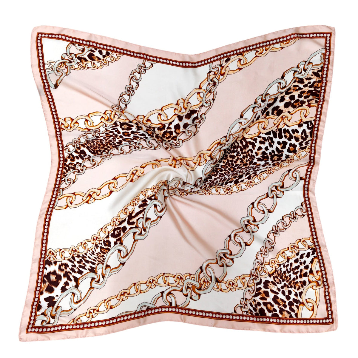 WLQS530 Chain Print Square Scarf - MiMi Wholesale