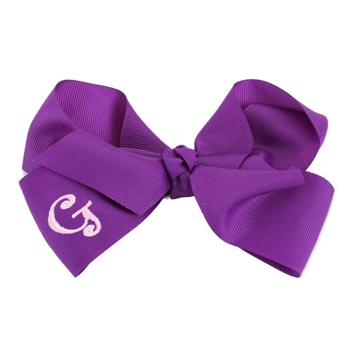 12 Pack Monogrammable Hair Bows - MiMi Wholesale