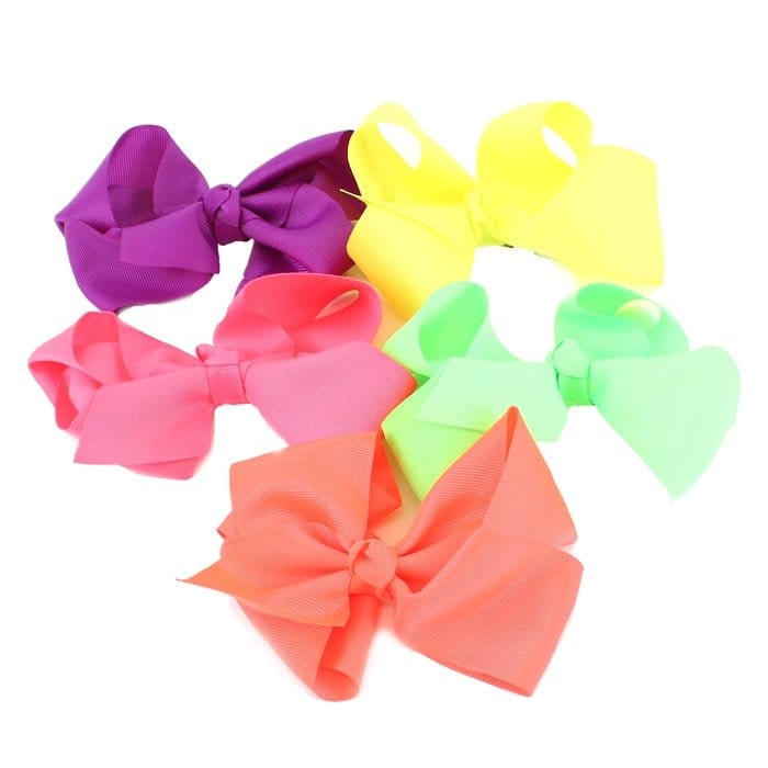 12 Pack Monogrammable Hair Bows - MiMi Wholesale