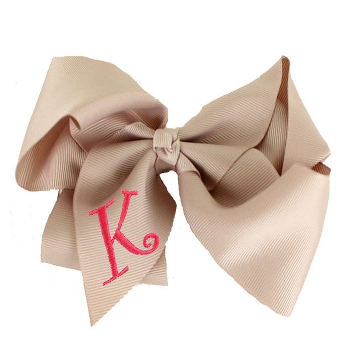 12 Pack Monogrammable Hair Bows - MiMi Wholesale