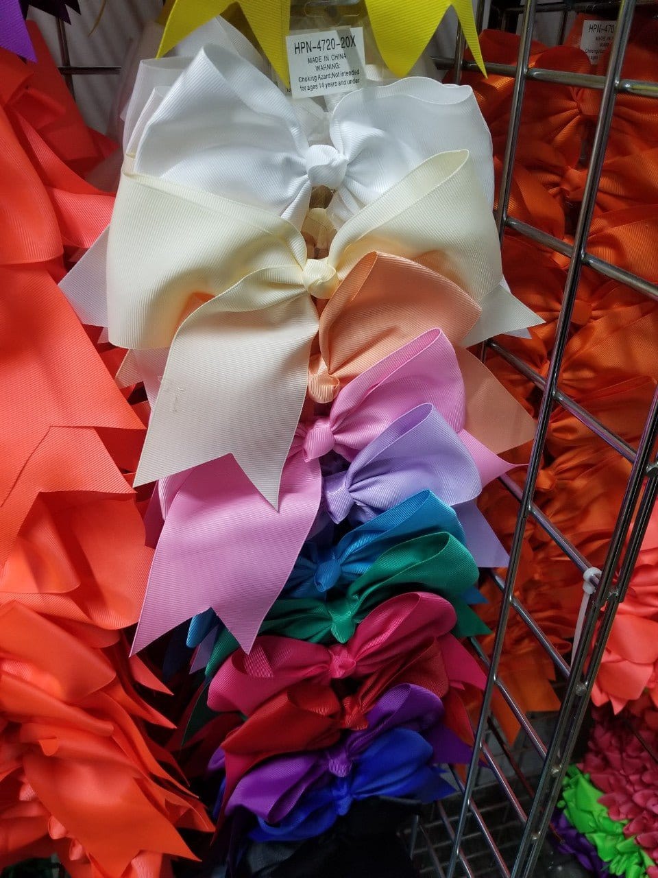 12 Pieces Tail Hair Bow - MiMi Wholesale