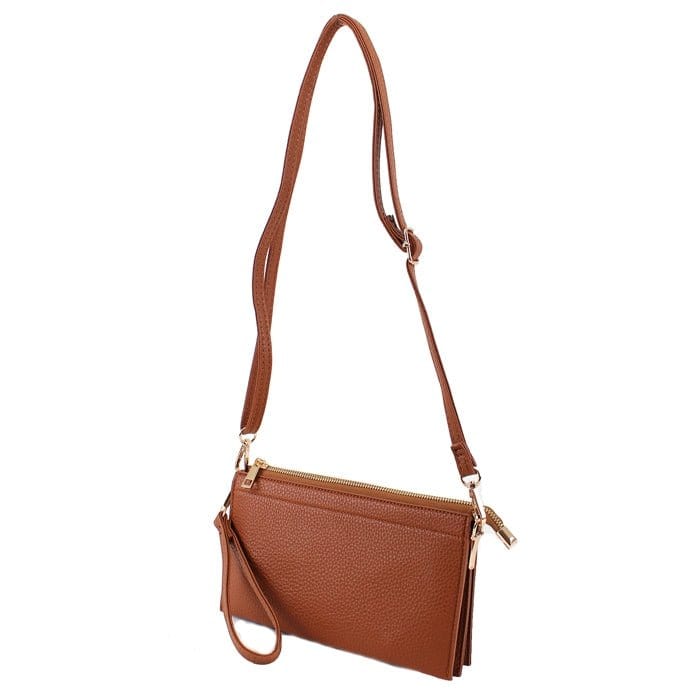 7070 Jaylene Three Compartments Crossbody Bag - MiMi Wholesale