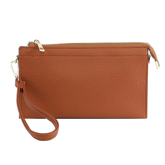 7070 Jaylene Three Compartments Crossbody Bag - MiMi Wholesale