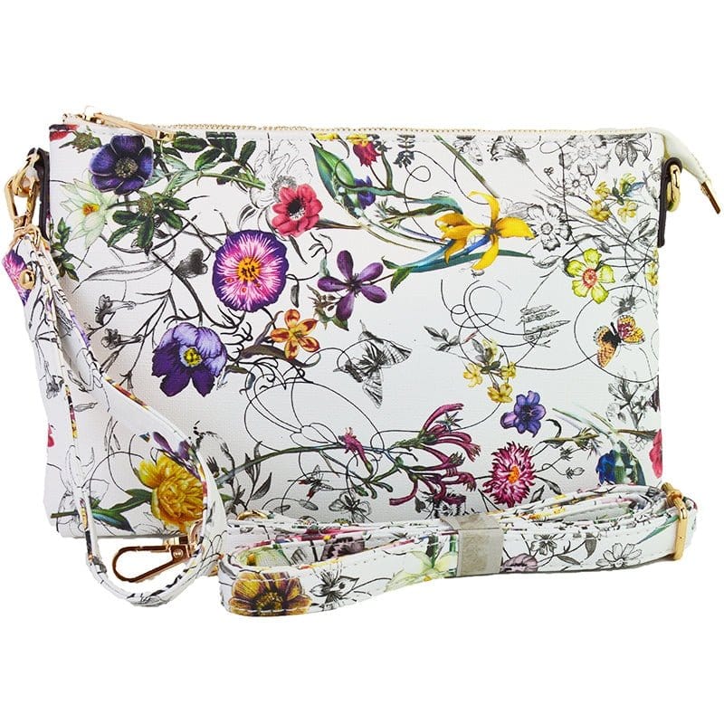 8623 Ellen Three Compartment Wristlet Fashion Clutch/Crossbody - MiMi Wholesale
