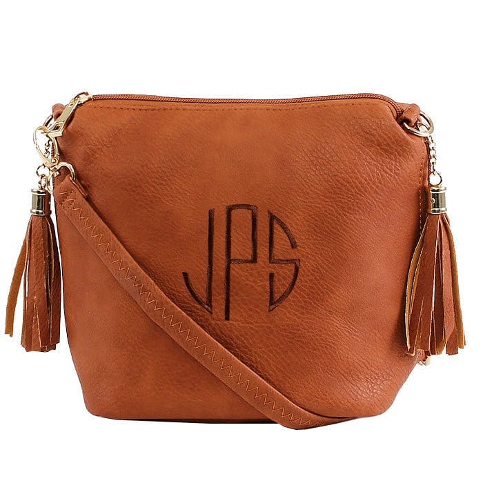 A8008 Crossbody Bag w/ 2 Side Tassel Zippers - MiMi Wholesale