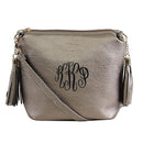 A8008 Crossbody Bag w/ 2 Side Tassel Zippers - MiMi Wholesale