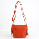 A8008 Crossbody Bag w/ 2 Side Tassel Zippers - MiMi Wholesale