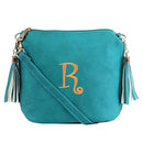 A8008 Crossbody Bag w/ 2 Side Tassel Zippers - MiMi Wholesale