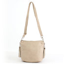 A8008 Crossbody Bag w/ 2 Side Tassel Zippers - MiMi Wholesale