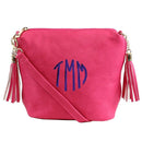 A8008 Crossbody Bag w/ 2 Side Tassel Zippers - MiMi Wholesale